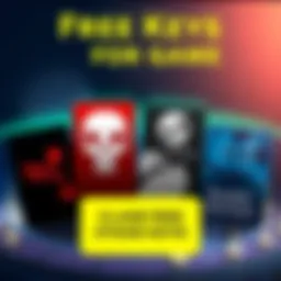 A graphic showing four popular game icons for Dead Cells, DLC Gatekeeper, Decktamer, and Dark Envoy with a call to claim free Steam keys.