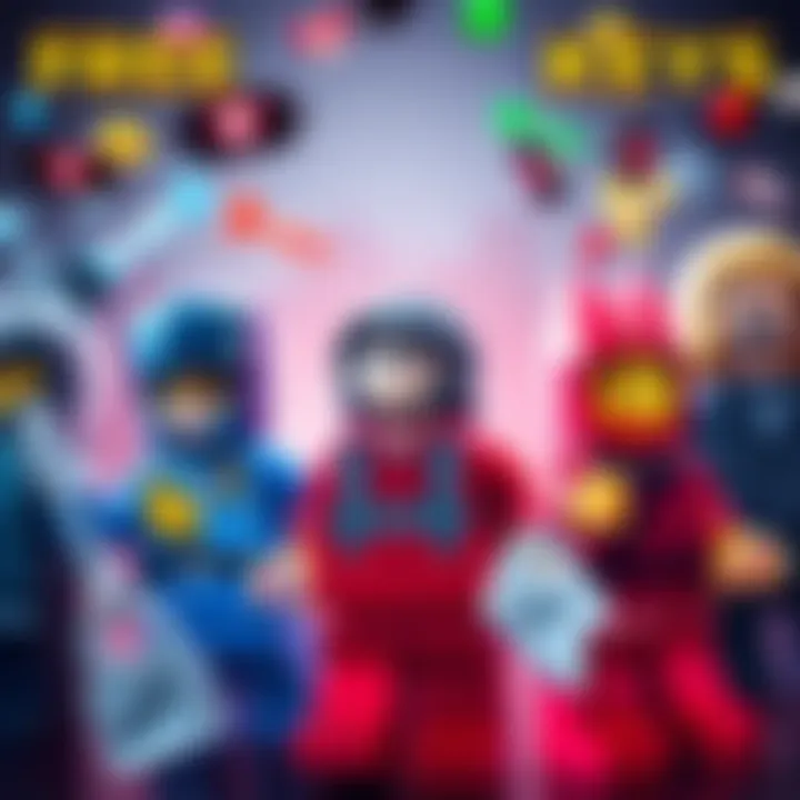 Graphic showing various Lego game characters with Steam keys