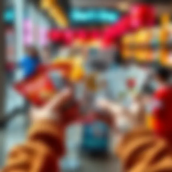 A pair of hands holding various free items like snacks and coupons, symbolizing the joy of getting something for free