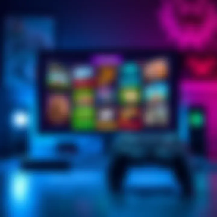 A gamer showcasing various unique game rules for Freelancer on a computer screen with a game controller beside it.