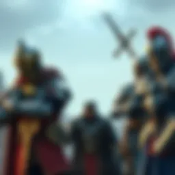 French-themed video game characters A collage of video game characters inspired by French culture, including knights and fantasy figures.
