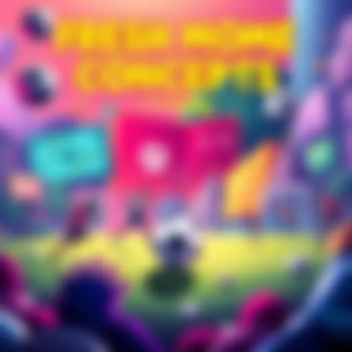 Fresh Game Mode Concepts A colorful illustration showcasing different seasonal game mode ideas for players, featuring mazes, jump scares, and soccer with creative twists.