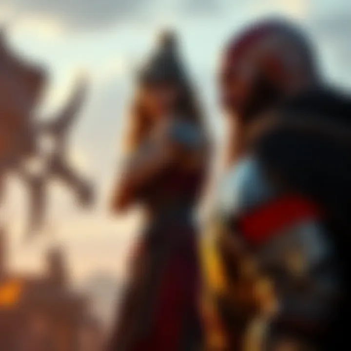 Freya stands determined against Baldur during the final battle, showcasing tension and emotion.