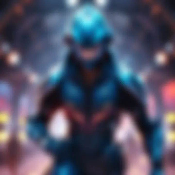 Freyna wearing her high-tech Viper Suit ready for action, showcasing advanced features and a confident stance.