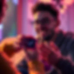A person smiling while receiving a Steam gift from a friend, showcasing their playful friendship and gaming enthusiasm.