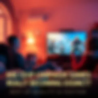 Group of friends gathered around a TV, enjoying a cooperative video game experience on a couch