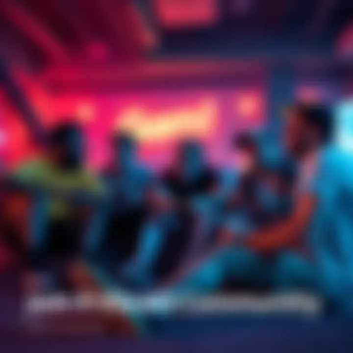 A diverse group of people sitting together, playing video games and enjoying each other's company.