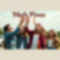 Friends Giving High Fives A group of friends joyously giving high fives to each other in a casual outdoor setting, smiling and celebrating their friendship.