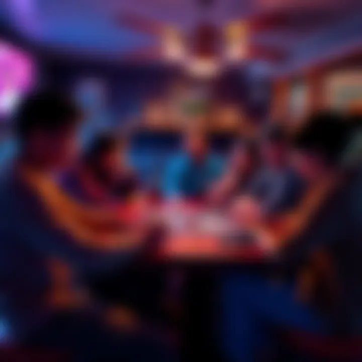 A group of friends gathered around a table, enjoying a board game and discussing their next game night schedule