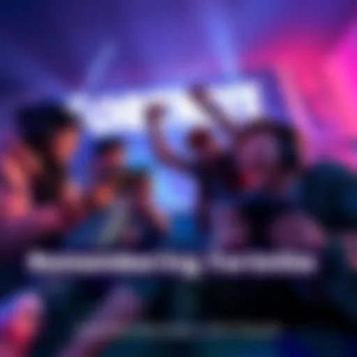 A group of friends celebrating a victory in Fortnite while playing on their consoles