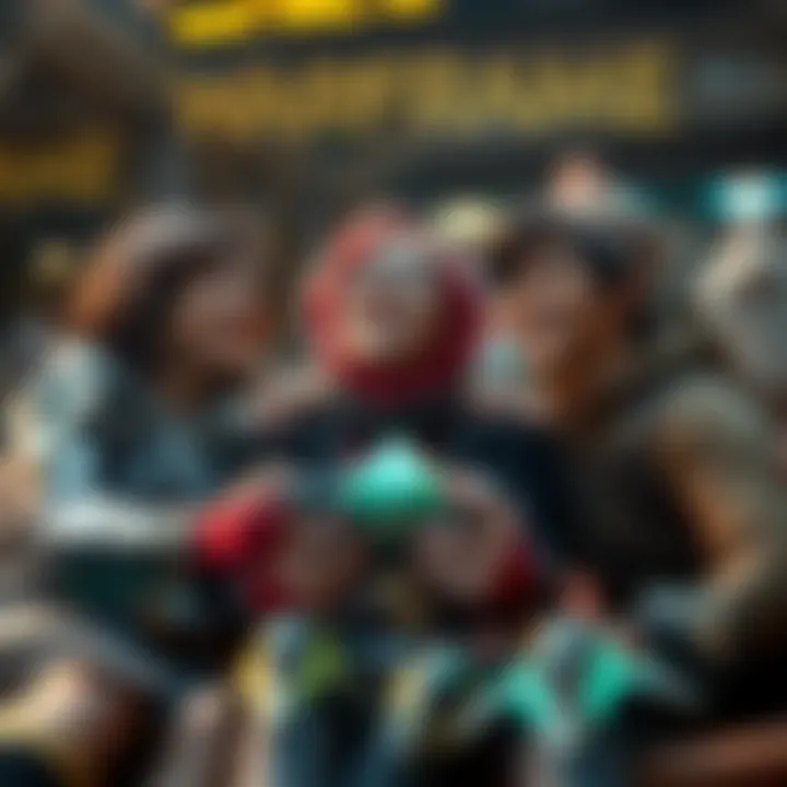 Three friends enjoying Warframe, all selecting Excalibur as their starter frame, sharing laughter and excitement.