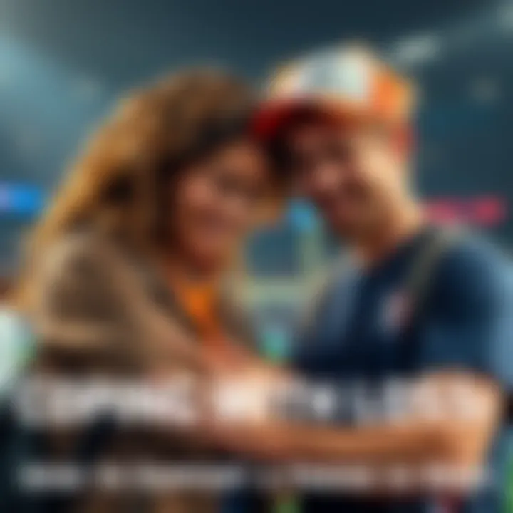 Two friends comforting each other after a tough game, one friend looks disappointed and the other offers support with a reassuring smile