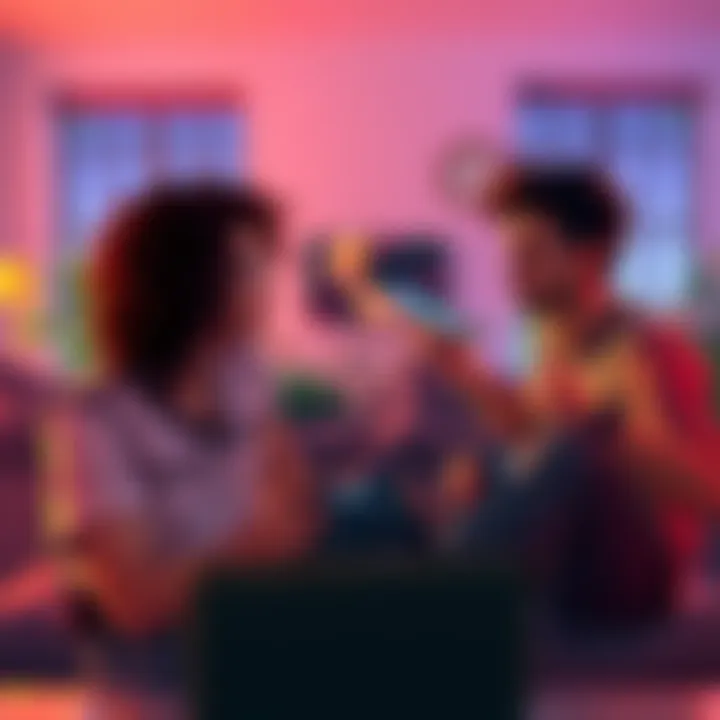 Two friends sitting in a living room, looking frustrated while trying to share games on their Xbox consoles.