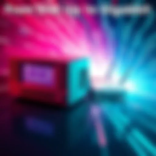 A visual comparison of a 56K modem and a modern gigabit router, showing the evolution of internet speeds.