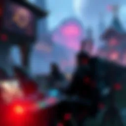 FromSoftware Focused on Multiplayer A scene showing a group of players engaged in multiplayer gaming, with a backdrop of fantasy elements reminiscent of Elden Ring.