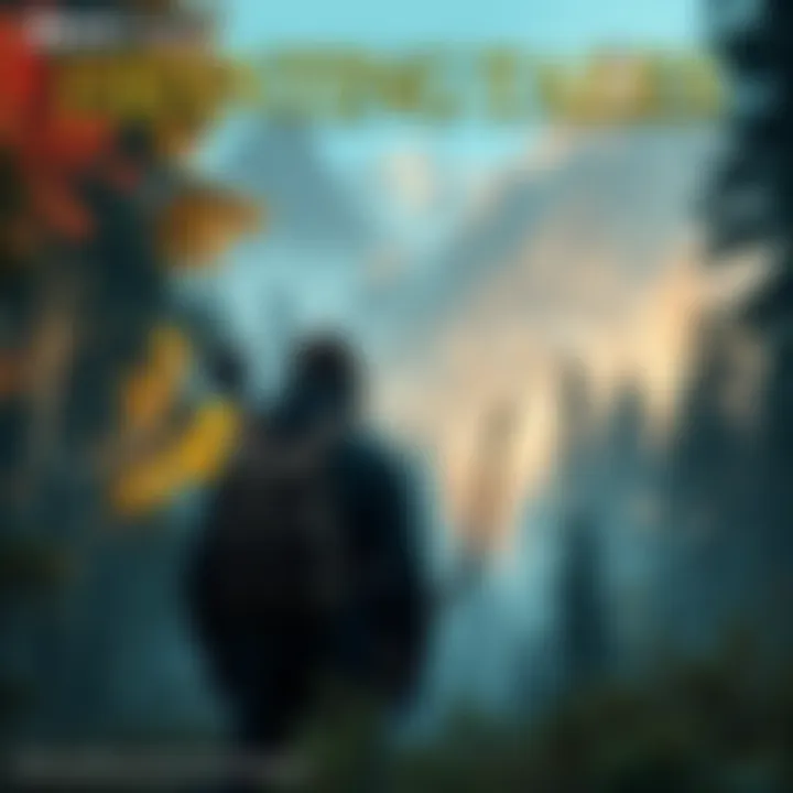 A hunter stands proudly with a bow in a dense forest, showcasing the spirit of adventure and survival in the First Frontier.