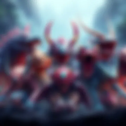 Colorful concept art showcasing various Frontier monsters that fans want in mainline games, featuring a mix of fierce and whimsical designs.