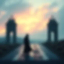 A person stands at a crossroads, symbolizing the choice between protection and punishment.