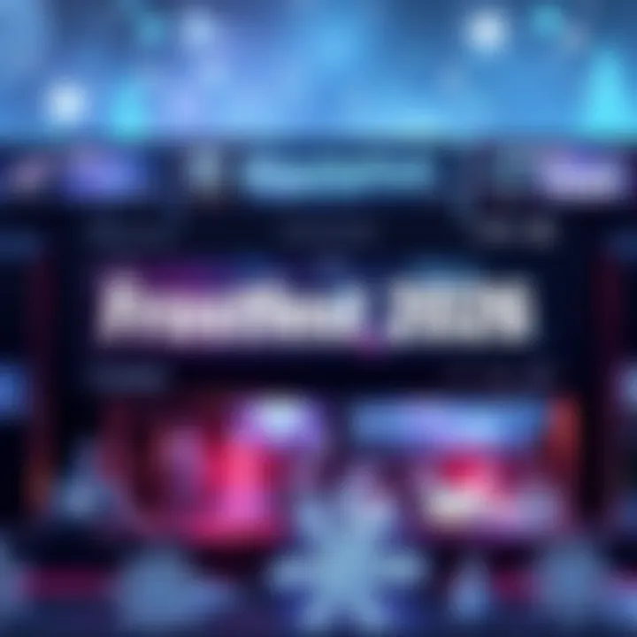 Players competing in skill-based challenges during Frostfest 2026, showcasing their best scores on a leaderboard.