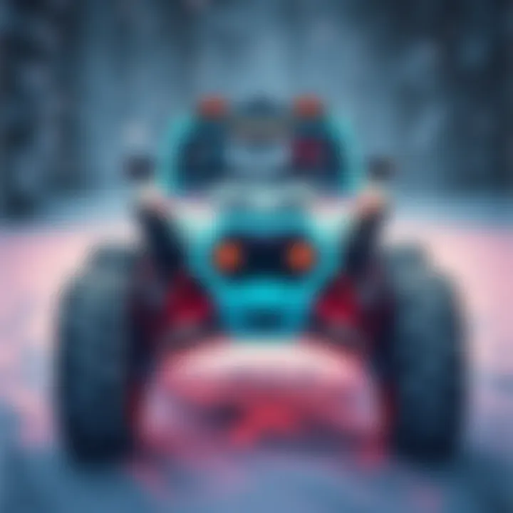 A customized Frozen Crawler with unique colors and accessories, showcasing personal preferences.