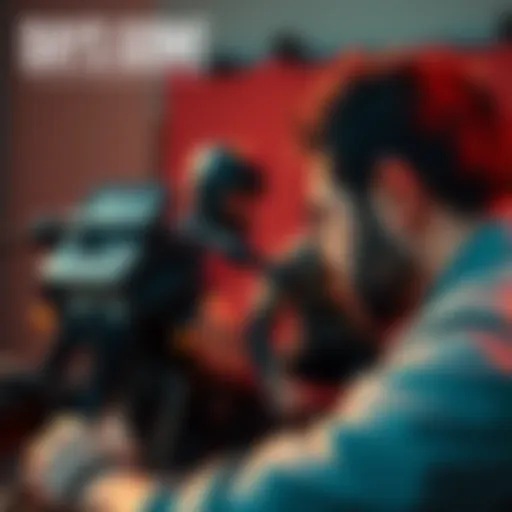 A gamer looking frustrated while playing Days Gone on a console, showing the character's motorcycle in the background