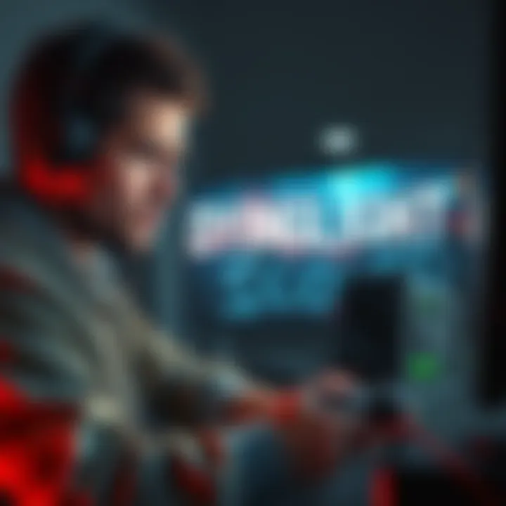 A player with a focused expression on their face, struggling with the controls of Dying Light 2 while seated at a gaming setup with a controller in hand.