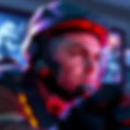 A player showing frustration while attempting a difficult mission in Halo 5's legendary mode, with intense combat scenes on the screen.