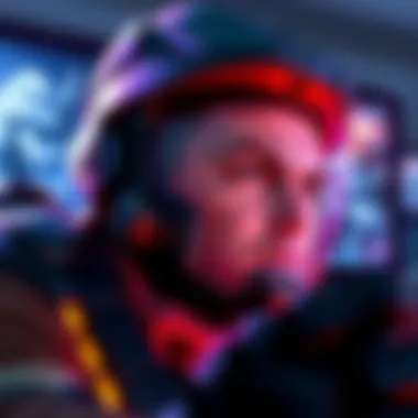 A player showing frustration while attempting a difficult mission in Halo 5's legendary mode, with intense combat scenes on the screen.