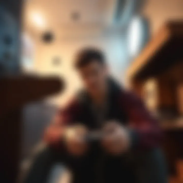 A player struggles with awkward navigation in a game, showing confusion and frustration due to invisible barriers and clunky controls.