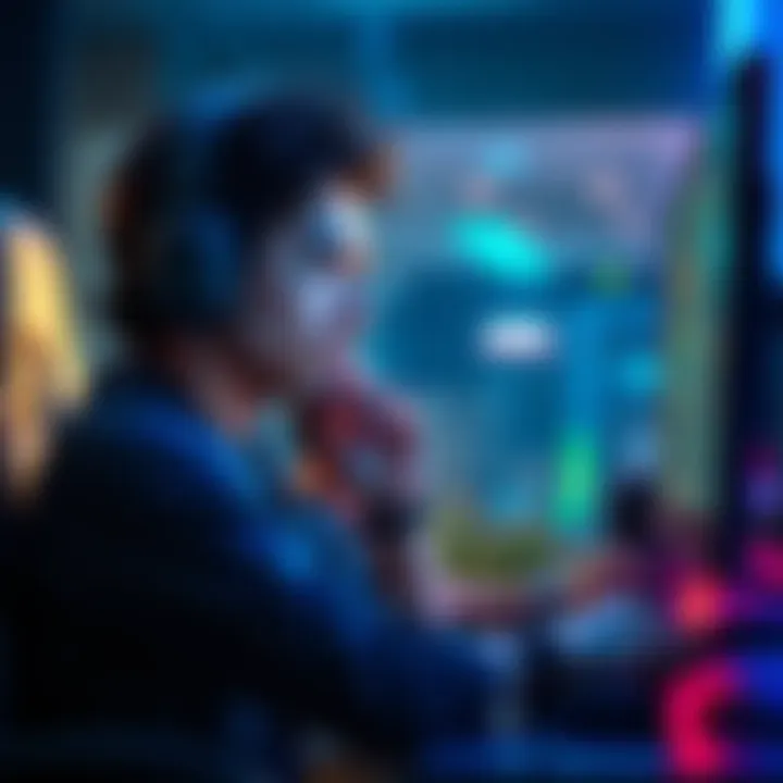 A player sitting in front of a computer, looking disappointed while playing a competitive game after losing several matches
