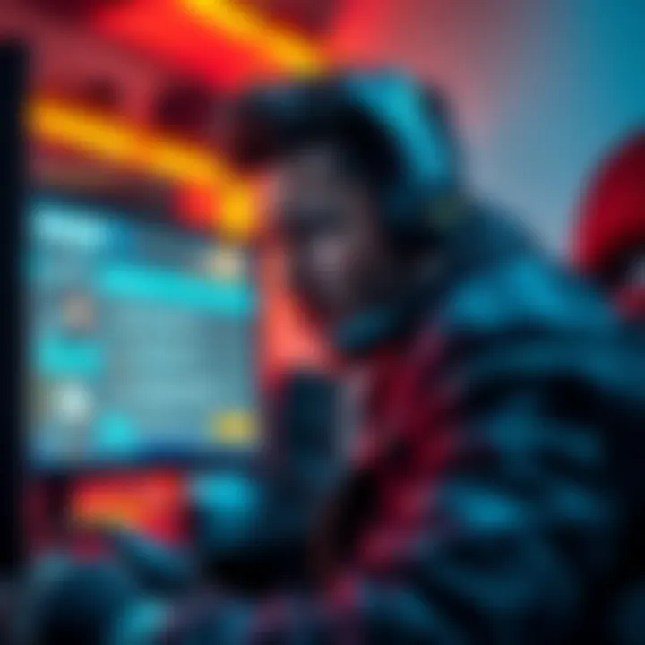 A gamer showing frustration while looking at a computer screen displaying disappointing supply drop results, symbolizing player dissatisfaction in gaming.