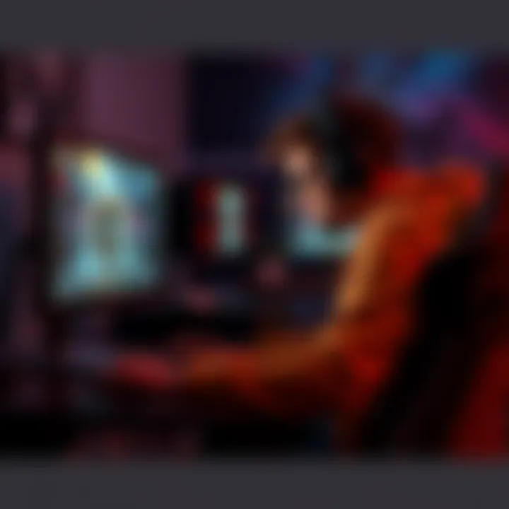 A gamer sitting at their computer looking frustrated while uninstalling a game, with a focus on the screen showing PvP elements, conveying a longing for PvE gameplay.