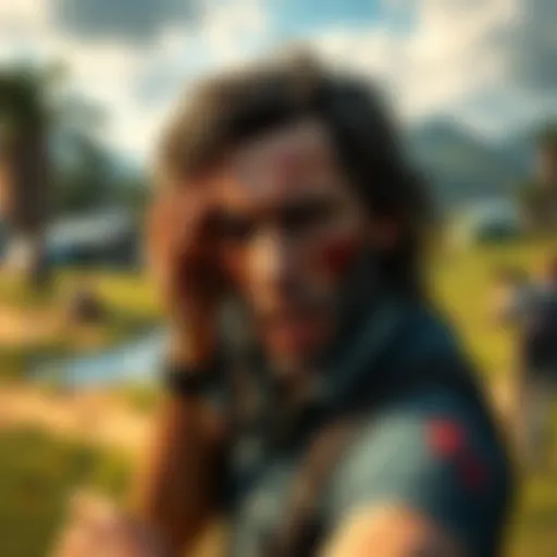 A player showing frustration while facing a kidnapping event in Far Cry 5, with the game's scenery in the background