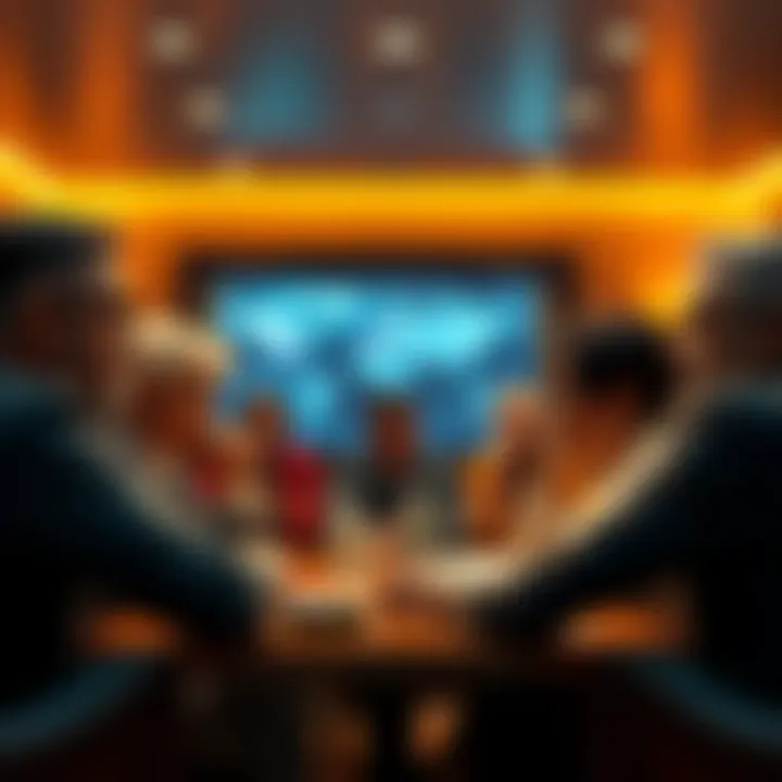 A group of actors expressing disappointment over unfair treatment regarding their prestige rewards in a meeting setting