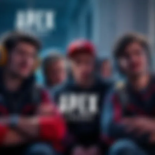 A group of Apex Legends players expressing frustration over reckless teammates during gameplay, showing their discomfort and disappointment.