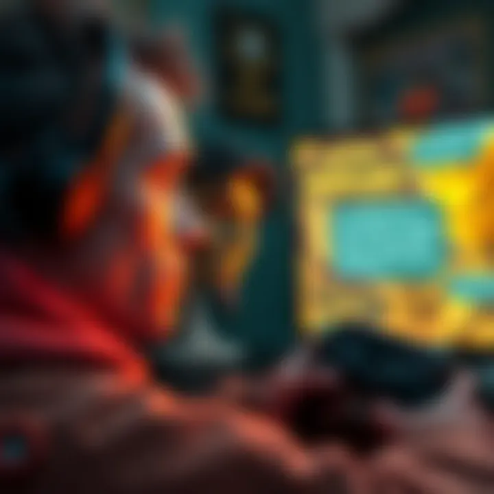 A gamer looks disappointed while playing Borderlands on a console, with dialogue boxes on the screen showing long text.