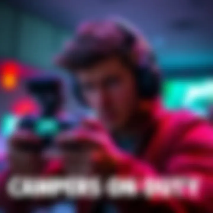 A gamer looks frustrated while playing Call of Duty Mobile, with camping tactics visible on the screen.