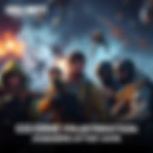 Group of Call of Duty Mobile players expressing frustration over game changes, with weapons and chaotic gameplay in the background