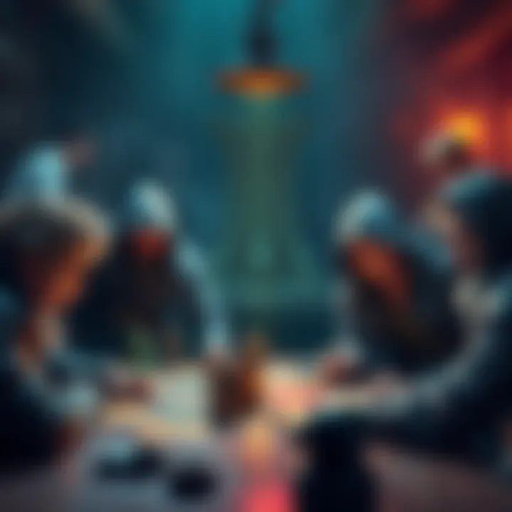 A Dungeon Master looking concerned while players appear disengaged at the gaming table.