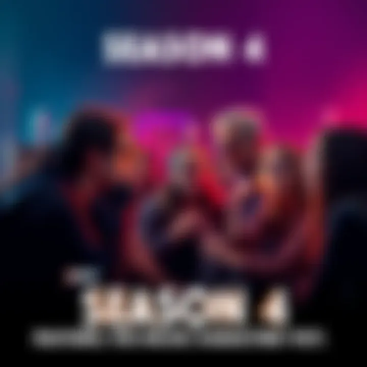 Group of fans expressing their opinions about Season 4's characters in a lively debate