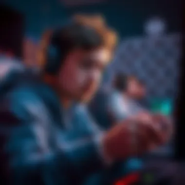 A gamer looking disappointed while playing a video game, showing frustration with recent updates that increased difficulty.