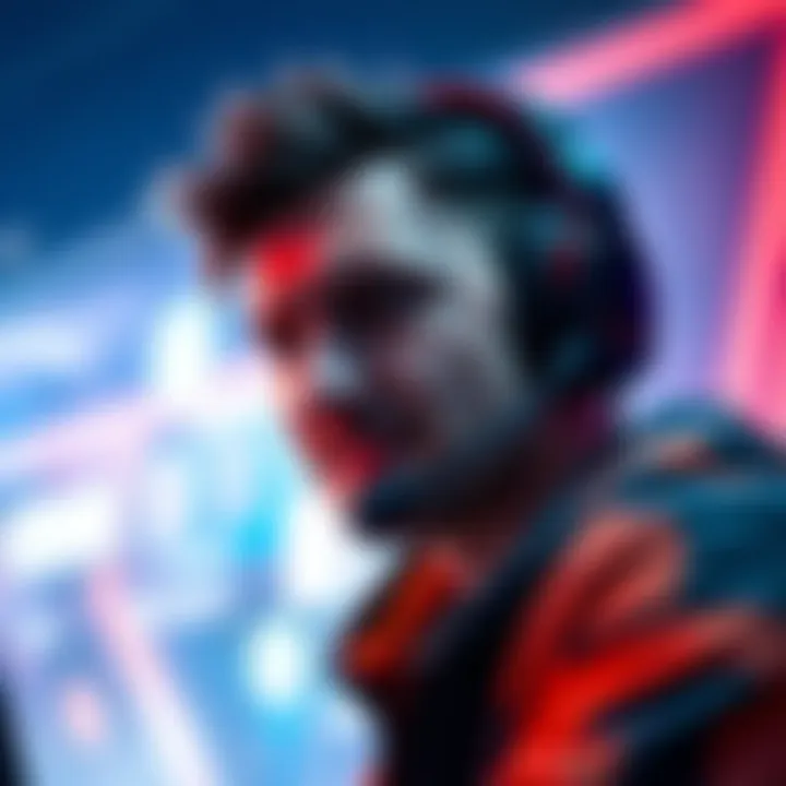 A frustrated gamer with a headset, looking at the screen in disappointment after facing insults in an online match.