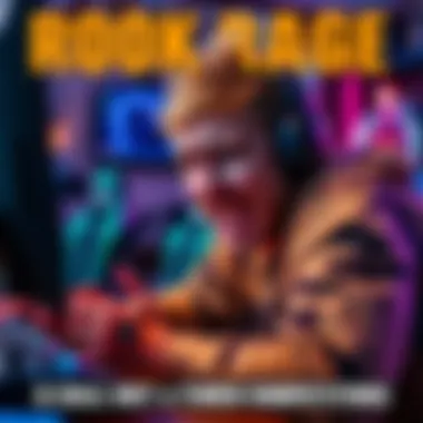 Frustrated gamer expressing anger A gamer showing frustration while playing a competitive video game, surrounded by gaming gear and a tense atmosphere.