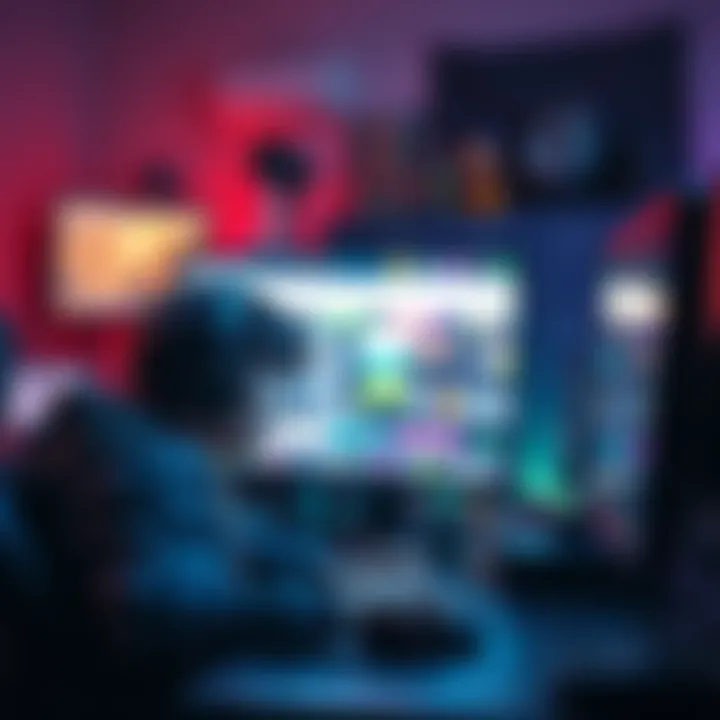 A dedicated gamer looks disappointed at their computer screen, reflecting on recent game changes and layoffs, pondering their gaming future.