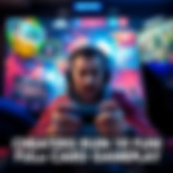 A Wild Card player showing frustration while gaming with a console, surrounded by images of cheating tools like aimbots on screen.