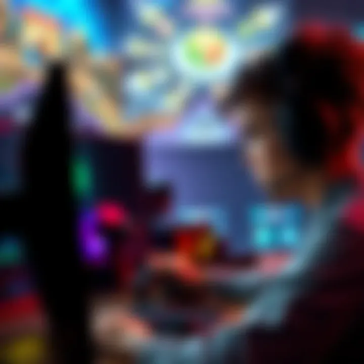 A level 6 gamer looking frustrated while trying to solve a difficult game mission on their computer