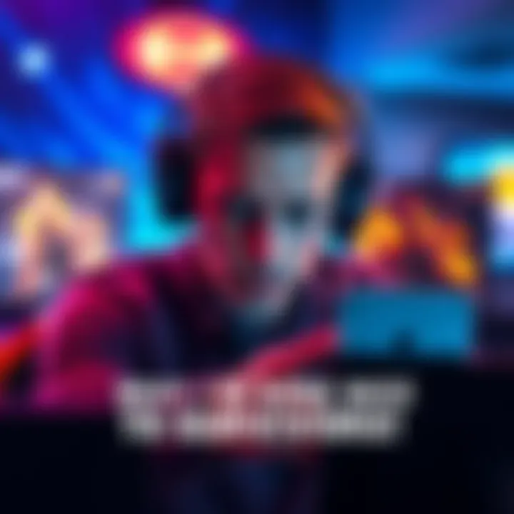 A gamer shows frustration while playing, wearing a headset and focused on the game, with a chat window displaying negative comments from other players.