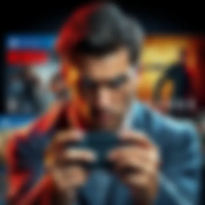 Frustrated gamer with video game remakes A gamer looks upset while holding a controller, surrounded by game covers of Resident Evil and Metal Gear Solid, illustrating frustration with game remake release order.