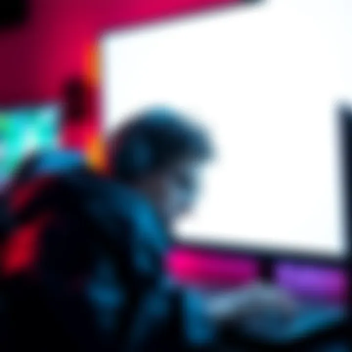 A gamer looking disappointed while staring at a blank screen with gaming gear around them, symbolizing the loss of excitement in gaming.