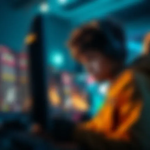 A gamer looks frustrated while reading toxic comments on their screen during a Quick Play match